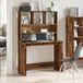 Maison Exclusive - Bureau avec étagères, aspect bois recyclé, 102x45x148 cm, fibre de bois