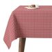 Tafelkleed Petit Vichy rood 220 x 140 cm