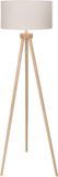 Aigostar 13AT1 - Lampe sur pied - Bois - Blanc