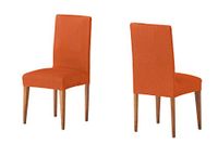 Martina Home Tunisia Housse de chaise, tissu, dossier, orange, 24 x 30 x 6 cm, 2 pièces