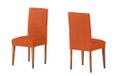 Martina Home Tunisia Housse de chaise, tissu, dossier, orange, 24 x 30 x 6 cm, 2 pièces