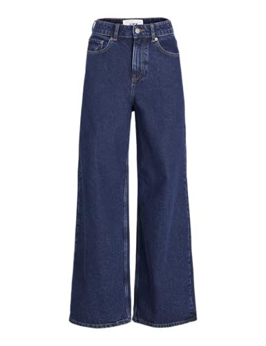 JJXX High Waist Wide Leg Jeans - Dark Blue Denim