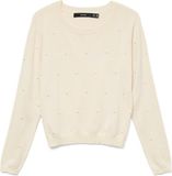 VERO MODA VMGLORY PEARL LS O-NECK PULLOVER BOO Dames Trui S Viscose/Polyamide Birch