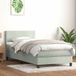 Maison Exclusive - Sommier à lattes de lit et matelas et LED gris clair 80x210 cm velours