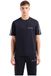 A|X Armani Exchange Homme T-shirt Coupe Standard Marine Coton Manche Courte XS