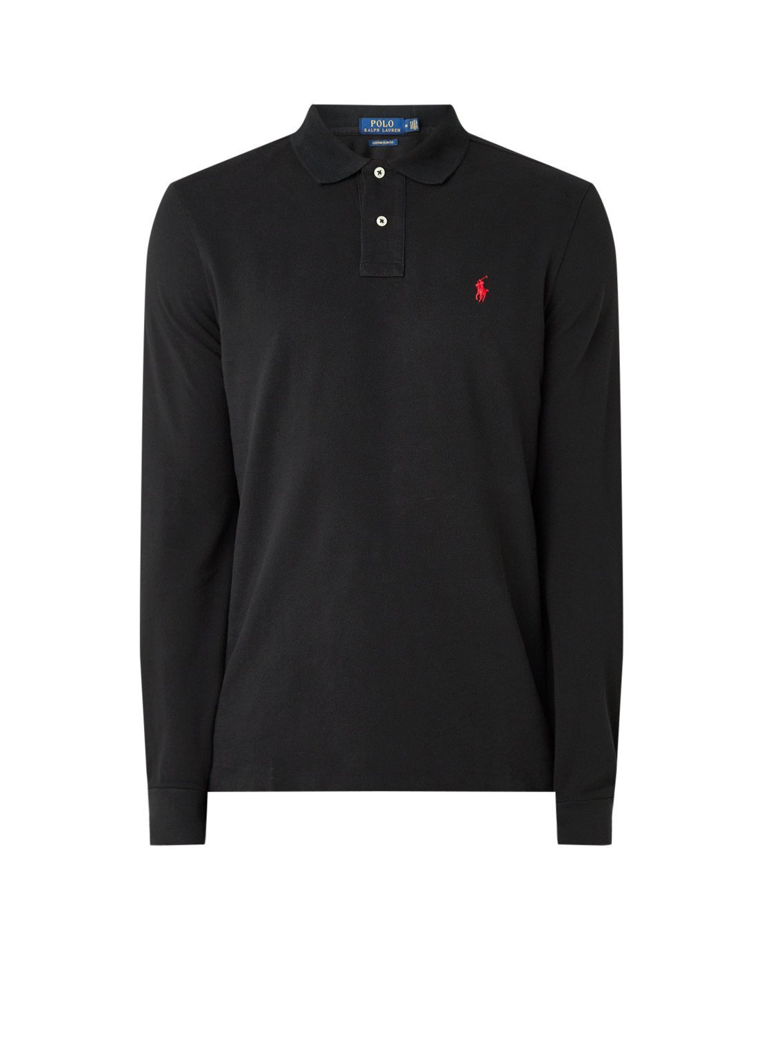 Ralph Lauren Custom slim fit polo van piqué katoen