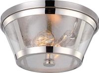 Steady Lighting Landelijke Plafondlamp Glas Zilver E27 34.9cm