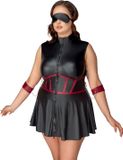 Cottelli Collection Bondage Cottelli Curvy Bondage Jurk Zwart 2XL
