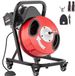 VEVOR Pijpreinigingsmachine Pijpreinigingsapparaat met Wielen Handmatig 15mx12,7mm
