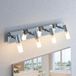 Lindby Buitenspot 4-lichts Metaal/Glas Chroom/Wit G9