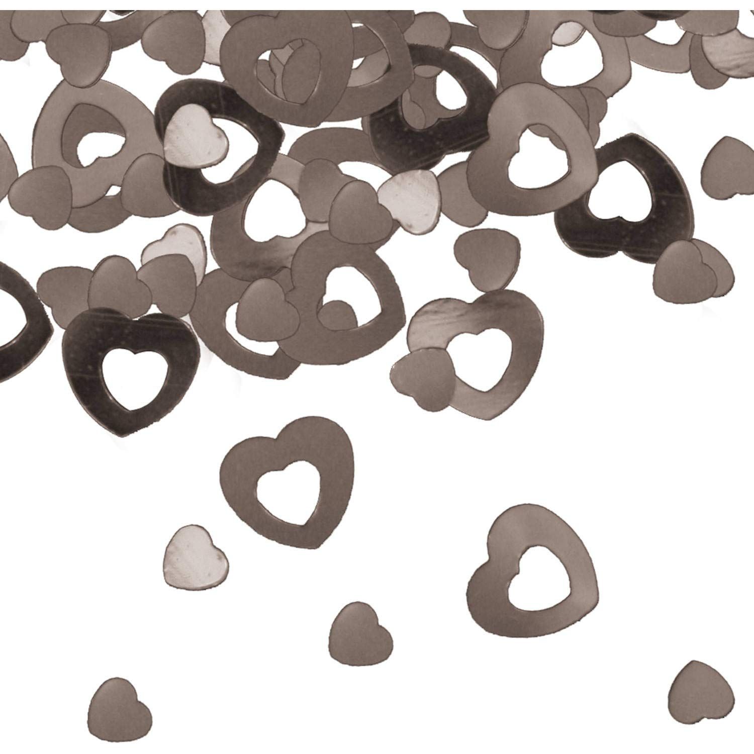 Partywinkel Tafelconfetti Hartjes Zilver 14 gram