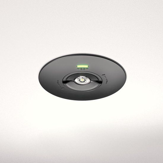 HOFTRONIC Locus LED inbouwspot noodverlichting Zwart