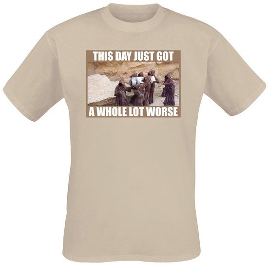 Star Wars This Day got Worse Heren T-shirt - zand - L