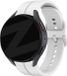 Bandz siliconen band 'Extreme' geschikt voor Samsung Galaxy Watch 7 (40 & 44mm) / Watch 6 (Classic) / 5 40mm & 44mm / 5 Pro / Watch 4 (Classic) / Watch FE - siliconen smartwatch bandje met gespsluiting - wit