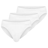 Mey Heren slip / onderbroek 3 pack Casual Cotton Wit