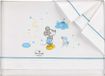 Interbaby Disney Beddengoed Mickey Mouse 60 X 120 Cm Katoen Wit/blauw
