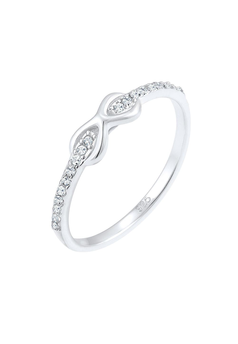 Elli Elli Elli Ring dames Infinity met kristallen in 925 sterling zilver Ringen Dames