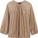 s.Oliver Blouse met decoratieve plooien - bruin
