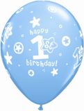 Folat - 1ste Verjaardag Ballonnen Jongen - 25 stuks