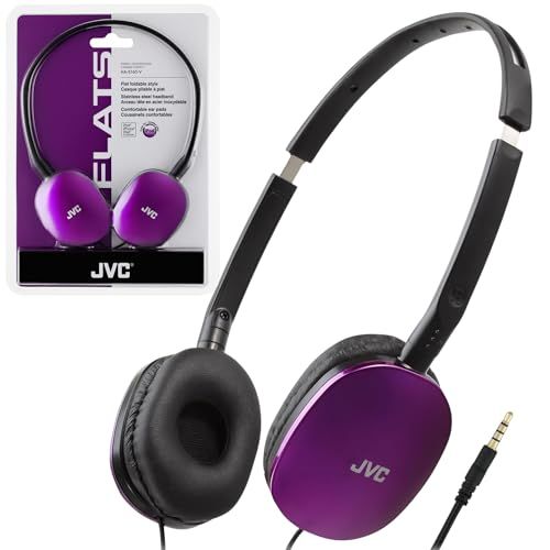 JVC HAS160V Flats Lichtgewicht Opvouwbare Hoofdtelefoon Op Oor Violet