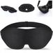 WAYA 3D Premium Slaapmasker voor Dames en Heren - Zwart