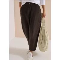 cecil Mid Waist Barrel Leg Hose im Casual Fit