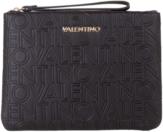 Valentino Pansy Soft Cosmetic Case Nero zwart
