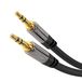 KabelDirekt Aux audio jack kabel 3,5mm – 0,8m – metaal
