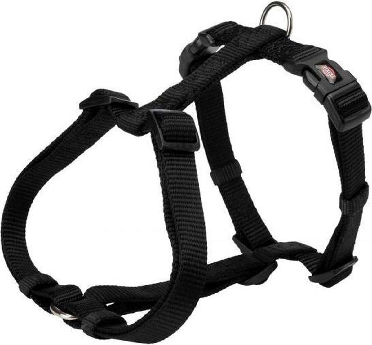 TRIXIE Premium H-Tuig Zwart 75 -120 x 2,5 cm