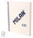 Milan 57142E120BG Carnet A4, Couverture rigide, Beige, Ligné, 120 feuilles