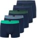 Schiesser 5PACK Shorts - 95/5 Multipacks - Heren - Donkerblauw - Effen - 95% Katoen, 5% Elastaan