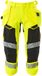 Mascot Accelerate Safe pantalon 3/4 avec poches à clous 19049-711 - Jaune fluo/noir - C46