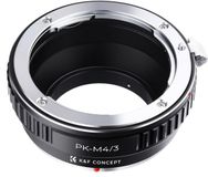 K&F Bague d'adaptation Pentax K compatible M4/3 Noir