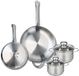 Fackelmann Elo Profi Brillant Set de casseroles - Acier inoxydable - Gris