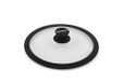 Barazzoni Deksel van glas en siliconen, diameter 28 cm, ontluchtingsventiel