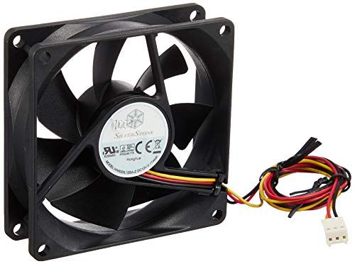 SilverStone SST-FN81 - FN serie geluidsarme 80 mm high-performance behuizing ventilator, zwart