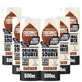 Original Source Kokos en Shea Butter Douchegel met 100% natuurlijke geur, grote veganistische douchegel, parabenenvrije Body Shower Wash, Multipack van 6 x 500 ml