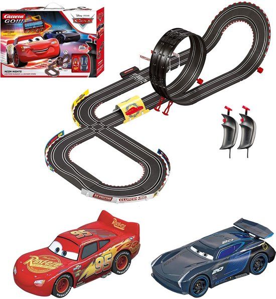 Carrera GO!!! Disney Cars Neon Nights - Racebaan - 5.30 m - 2 jaar garantie