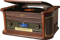 Roadstar HIF-1996D+BT Draaitafel - Hout - CD, DAB/DAB+, FM, Bluetooth