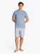 Tommy Hilfiger Heren Pyjama Korte Mouw Logo 100% Regeneratieve Katoen Lichtblauw L