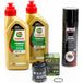 Castrol Kit d'entretien vidange standard pour Piaggio X9 250 Evolution de 2004 à 2006 - Power 1 Scooter 5w-40 2l
