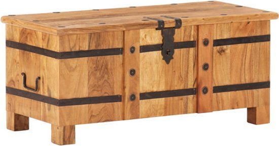 vidaXL Opbergkist - 90x40x40 cm - Massief Acaciahout