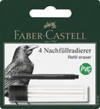 Faber-Castell navulgummen - 4 stuks in koker - voor de Precision gumpen - FC-185697