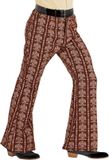 Widmann Hippie Kostuum Groovy Gandalf 70s Heren Broek Oldschool Man XXL Carnaval kostuum Verkleedkleding