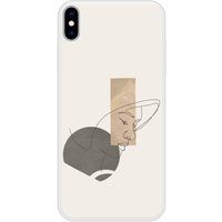 Sahara Bedrukt siliconen hoesje compatibel met iPhone XS Max