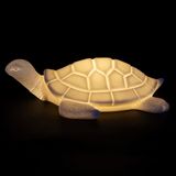 Villa d'Este Home Tivoli 1996 Decoratieve led zeeschildpad van keramiek 24 x 18,5 x 6,5 cm, oceaan