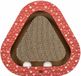 Trixie Krabplank - Driehoekig Karton Rood met Speelballen - 36x36x5 cm