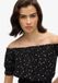 Superdry - Top à manches courtes et smocké - Femme - Tops - UK16-EU44 - Viscose - Shadow Spot Black