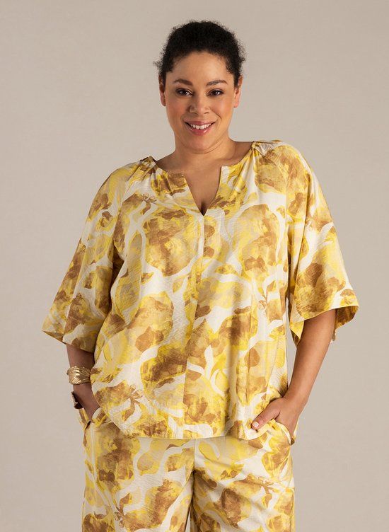 YEST CURVE Norah Tops Raffia/Multi Colour