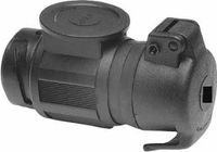 Compass HP Autozubehör 12 V-korte adapter, 13/7-polig, Zwart, Kunststof